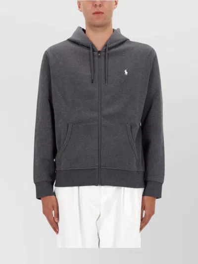 POLO RALPH LAUREN HOODED KNITWEAR FEATURING FRONT POCKETS