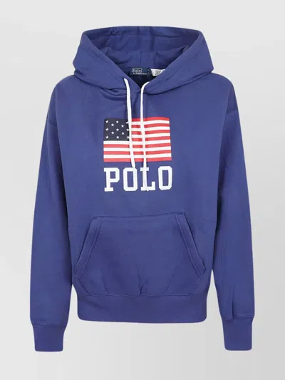 Polo Ralph Lauren Polo Flg Hd-long Sleeve-sweatshirt In Charter Blue