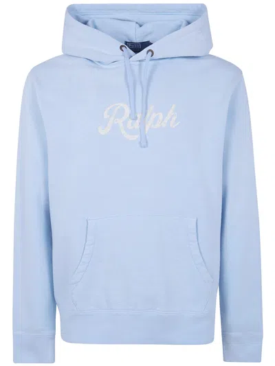 Polo Ralph Lauren Hooded Long Sleeves Sweatshirt In Blue