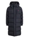 Polo Ralph Lauren Hooded Insulated Bomber Coat In Blue