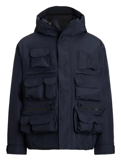 Polo Ralph Lauren Padded Shell Hooded Field Jacket In Blue