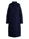 Polo Ralph Lauren Hooded Puffer Coat In Blue