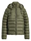 Polo Ralph Lauren Hooded Puffer Jacket In Green