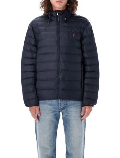 Polo Ralph Lauren Hooded Puffer Jacket In Navy