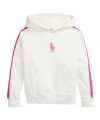 Polo Ralph Lauren Striped Big Pony French Terry Hoodie In White