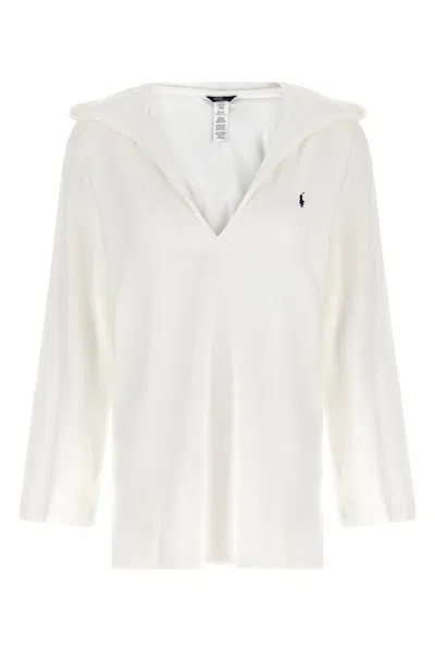 Polo Ralph Lauren Hooded Sweater In White