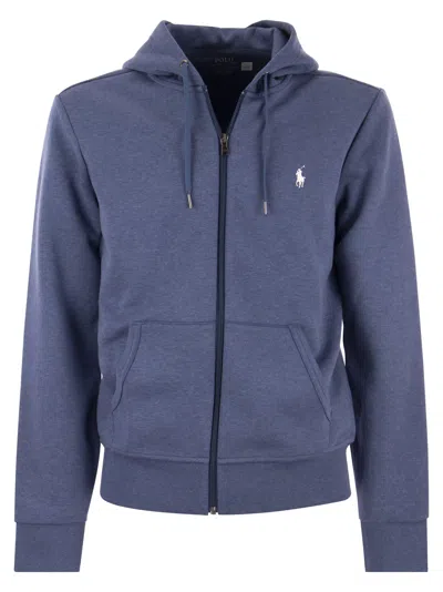 Polo Ralph Lauren Hooded Sweatshirt In Blue