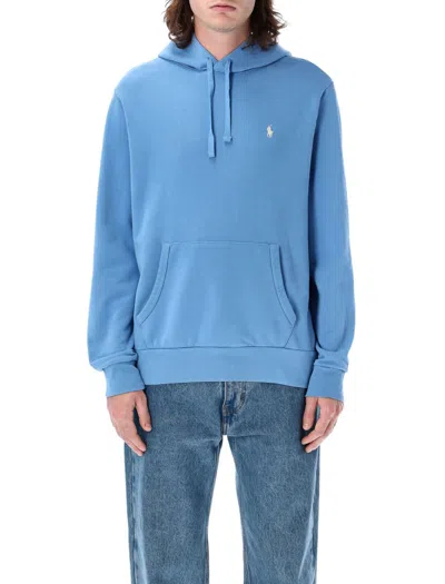 Polo Ralph Lauren Polo Pony-embroidered Hoodie In Blue