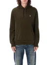 Polo Ralph Lauren Mens Alpine Heather Zip-front Long-sleeve Cotton-blend Jersey Hoody In Dark Loden