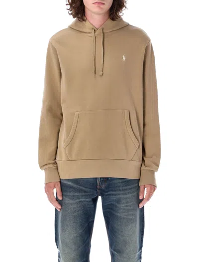 Polo Ralph Lauren Hooded Sweatshirt In Desert Kaki