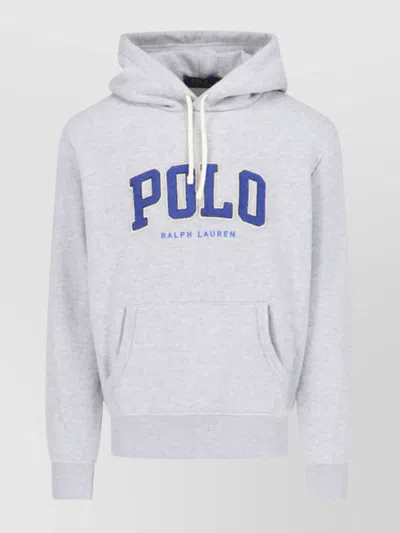 Polo Ralph Lauren Hooded Sweatshirt Kangaroo Pocket In White