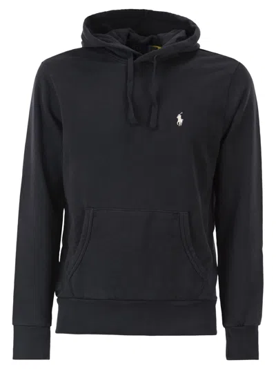Polo Ralph Lauren Hooded Sweatshirt Rl In Black