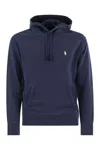 Polo Ralph Lauren Hooded Sweatshirt With Embroidered Pony In Navy