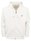 Polo Ralph Lauren Felpa Con Cappuccio In Cotone Loopback In White