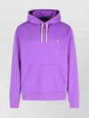 Polo Ralph Lauren Hooded Sweatshirt With Drawstring And Kangaroo Pocket In Purple
