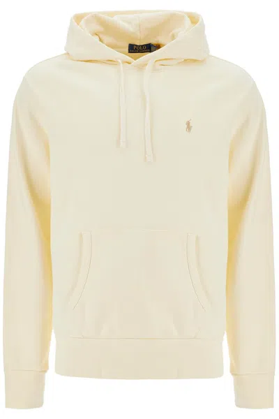 Polo Ralph Lauren Hooded Sweatshirt With Embroidered Pony In White