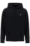 Polo Ralph Lauren Black Full-zip Hoodie With Drawstring Hood In Black
