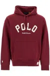 Polo Ralph Lauren Hoodie With Front Kangaroo Pocket In Red