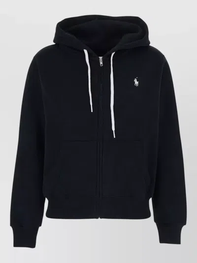 Polo Ralph Lauren Hooded Sweatshirt Zip Front Raglan Sleeves