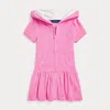 Polo Ralph Lauren Hooded Terry Cover-up In Laguna Pink W/ Nevis