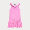 Polo Ralph Lauren Kids' Hooded Terry Cover-up In Laguna Pink,nevis