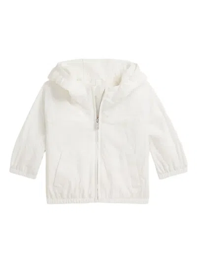 Polo Ralph Lauren Babies' Hooded Zip-fastening Jacket In White