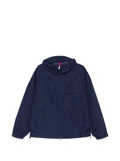 Polo Ralph Lauren Hooded Zip-up Jacket In Blue