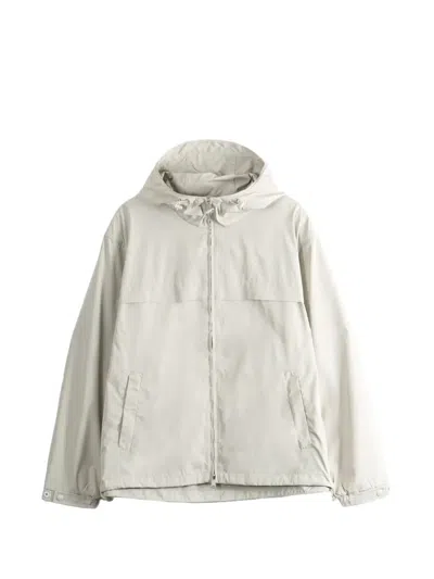 Polo Ralph Lauren Hooded Zip-up Jacket In White