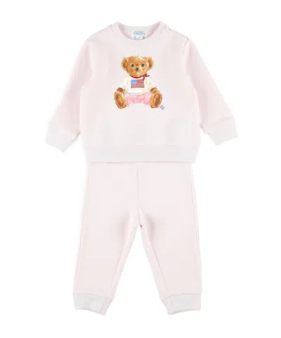 Polo Ralph Lauren Hoodie And Sweatpants Set In Pink