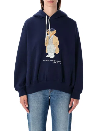 POLO RALPH LAUREN POLO RALPH LAUREN POLO BEAR NAVY FLEECE HOODIE