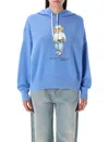 Polo Ralph Lauren Polo Bear Embroidered Fleece Graphic Hoodie In Blue