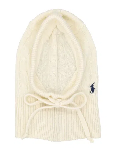 Polo Ralph Lauren Hoodie Cap Cable In White