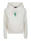 Polo Ralph Lauren Polo Pony Embroidered Drawstring Jersey Hoodie In Grey