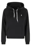 Polo Ralph Lauren Black Hoodie With Drawstring Hood And Pony Embroidery On The Front In Black