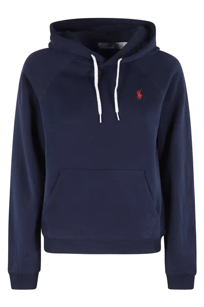 Polo Ralph Lauren Hoodie Long Sleeve Sweatshirt In Blue