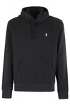 Polo Ralph Lauren Hooded Sweatshirt With Embroidered Pony In Black