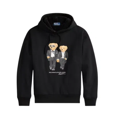 POLO RALPH LAUREN HOODIE MAN RALPH LAUREN - LSPOHOODM27 LONG SLEEVE SWEATSHIRT - BLACK