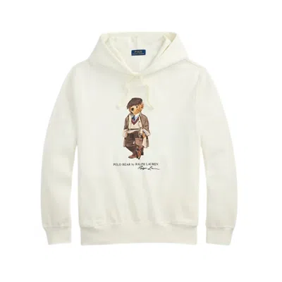 POLO RALPH LAUREN HOODIE MAN RALPH LAUREN - LSPOHOODM6 LONG SLEEVE SWEATSHIRT - WHITE
