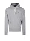 Polo Ralph Lauren Hooded Sweatshirt With Drawstring And Pocket In Gray