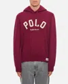 Polo Ralph Lauren Hoodie With Front Kangaroo Pocket In Red