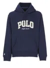 Polo Ralph Lauren Hoodie With Logo In Blue