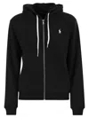 Polo Ralph Lauren Felpa In Misto Cotone Nero Donna