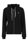 Polo Ralph Lauren Felpa In Misto Cotone Nero Donna
