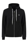 Polo Ralph Lauren Felpa In Misto Cotone Nero Donna