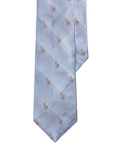 Polo Ralph Lauren Horse-graphic Tie In Pink