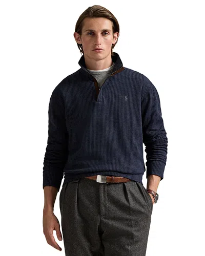 POLO RALPH LAUREN HOUNDSTOOTH LUXURY JERSEY PULLOVER