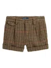 Polo Ralph Lauren ハウンドトゥース ショートパンツ In Brown