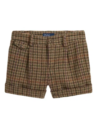 Polo Ralph Lauren ハウンドトゥース ショートパンツ In Brown