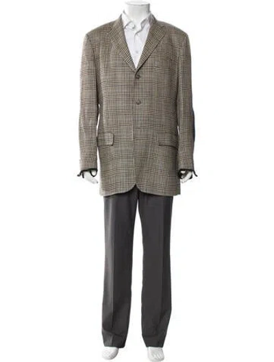 Pre-owned Polo Ralph Lauren Houndstooth Print Blazer