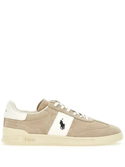 Polo Ralph Lauren Hrt Aera Sneakers In White